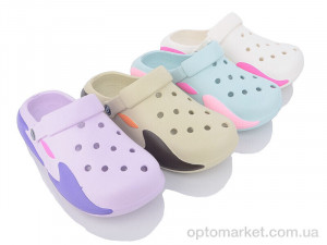 Крокси жіночі F777-4 mix Lion-Lu мікс  оптом от Optomarket