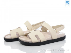 Босоніжки жіночі F901-7 L&M бежевий  оптом от Optomarket