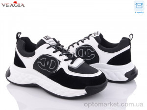 Кросівки жіночі F926-2світловідбивач Veagia чорний  оптом от Optomarket