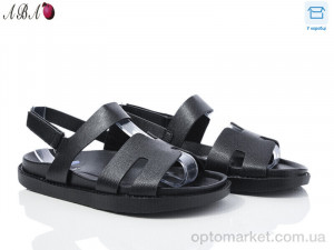 Босоніжки жіночі F9ABA01-6 L&M чорний  оптом от Optomarket