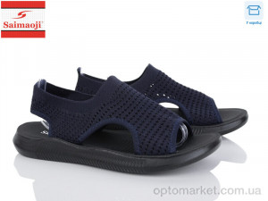 Босоніжки жіночі FA121-6 Saimaoji синій  оптом от Optomarket