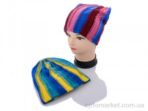 Шапка жіночі FH Магнетик mix флис Fancy мікс  оптом от Optomarket