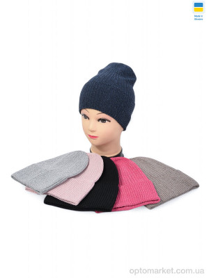 Шапка жіночі FN005-2 mix Angelica мікс  оптом от Optomarket