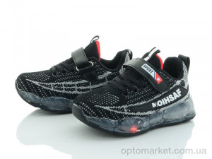 Кросівки дитячі FS2909A LED Alemy Kids чорний  оптом от Optomarket