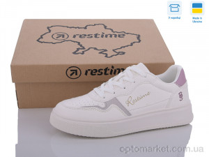 Кросівки жіночі FWB24078 white-purple Restime білий  оптом от Optomarket