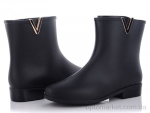 Гумове взуття жіночі G01Y черный Class Shoes чорний  оптом от Optomarket