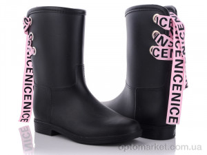 Гумове взуття жіночі G08WR Class Shoes чорний оптом от Optomarket