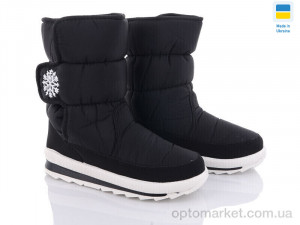 Дутики жіночі G112-8 Бп Karolina чорний  оптом от Optomarket