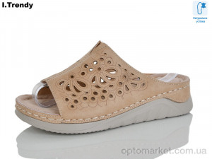 Шльопанці жіночі G116-3 Trendy коричневий  оптом от Optomarket