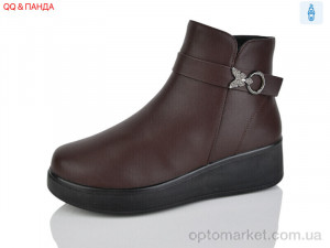 Черевики жіночі G13-2 QQ&Панда коричневий  оптом от Optomarket