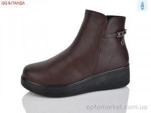 Черевики жіночі G16-2 QQ&Панда коричневий  оптом от Optomarket
