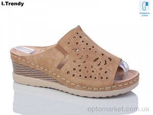 Шльопанці жіночі G36-5 Trendy коричневий  оптом от Optomarket