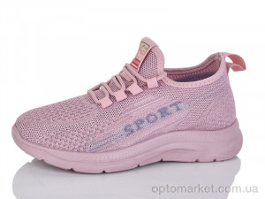 Кросівки жіночі G3601 pink Шик-Шок рожевий оптом от Optomarket