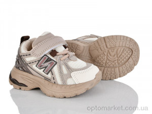 Кросівки дитячі G601-1K Kimbo-o бежевий оптом от Optomarket