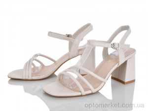 Босоніжки жіночі G605-2 Lemon бежевий оптом от Optomarket