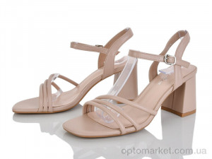 Босоніжки жіночі G605-4 Lemon бежевий оптом от Optomarket