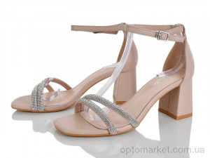 Босоніжки жіночі G606-4 Lemon бежевий оптом от Optomarket