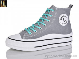 Кеди унісекс G611-3 Lilin сірий  оптом от Optomarket