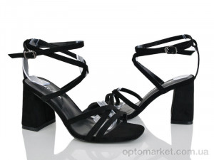 Босоніжки жіночі G618-1 Lemon чорний оптом от Optomarket