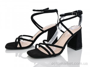 Босоніжки жіночі G619-1 Lemon чорний оптом от Optomarket