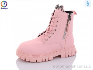 Черевики дитячі G801-12 Леопард рожевий  оптом от Optomarket