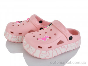Крокси дитячі GC602-3F Kimbo-o рожевий оптом от Optomarket