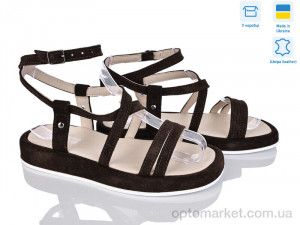 Босоніжки жіночі Герда 1 шокол.з. Louisa коричневий  оптом от Optomarket