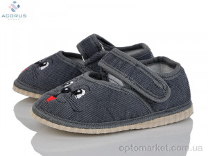 Капці дитячі Глазки сірий Acorus сірий  оптом от Optomarket