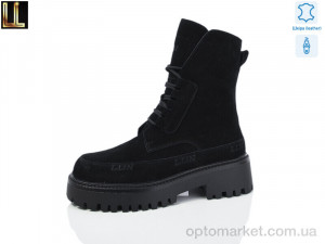 Черевики жіночі Gold82-1 Lilin чорний  оптом от Optomarket