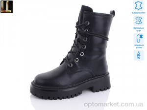 Черевики жіночі Gold84-2 Lilin чорний  оптом от Optomarket