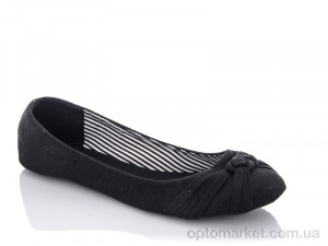 Балетки женские GR8A G.L.D черный  оптом от Optomarket