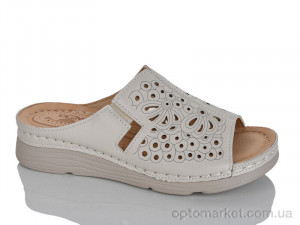 Шльопанці жіночі H1-9 beige Leguzaza бежевий  оптом от Optomarket