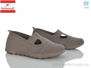 Сліпони жіночі H101-7 Saimaoji коричневий  оптом от Optomarket