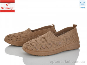 Сліпони жіночі H102-6 Saimaoji коричневий  оптом от Optomarket