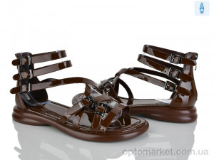 Босоніжки жіночі H106 Loretta коричневий  оптом от Optomarket