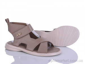 Босоніжки жіночі H107-5 Loretta коричневий  оптом от Optomarket