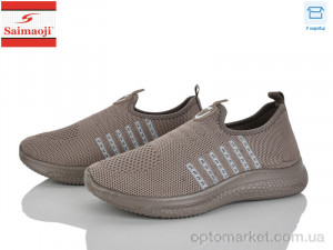 Кросівки жіночі H108-7 Saimaoji коричневий  оптом от Optomarket