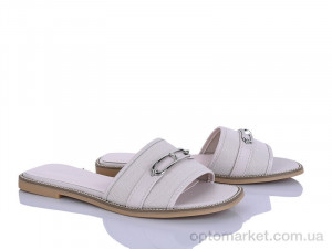 Шльопанці жіночі H111-3 Loretta бежевий  оптом от Optomarket