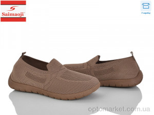 Сліпони жіночі H111-7 Saimaoji коричневий  оптом от Optomarket