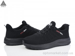 Кросівки чоловічі H195-5 піна Stilli чорний  оптом от Optomarket