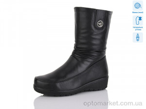 Чоботи жіночі H387 Коронате чорний оптом от Optomarket