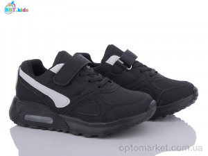 Кросівки дитячі H59-3-8 BBT kids чорний  оптом от Optomarket