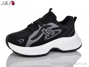 Кросівки жіночі H64-7 Aba чорний  оптом от Optomarket