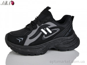 Кросівки жіночі H64-8 Aba чорний  оптом от Optomarket
