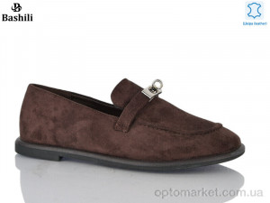 Туфлі жіночі H65110-8 Башили коричневий  оптом от Optomarket