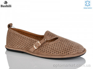 Балетки жіночі H6580-9 Башили коричневий  оптом от Optomarket