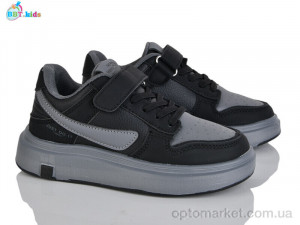 Кросівки дитячі H659-3-7 BBT чорний оптом от Optomarket