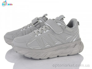 Кеди дитячі H663-3-8 BBT сірий  оптом от Optomarket