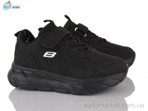 Кеди дитячі H665-3-3 BBT чорний  оптом от Optomarket