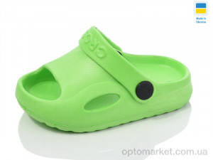 Шльопанці дитячі H8 зелений Cross зелений  оптом от Optomarket